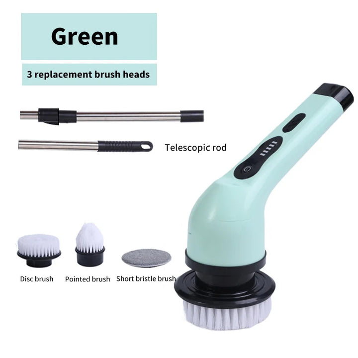 Handheld electric spin cleaner featuring an LED screen, perfect for tough cleaning jobs