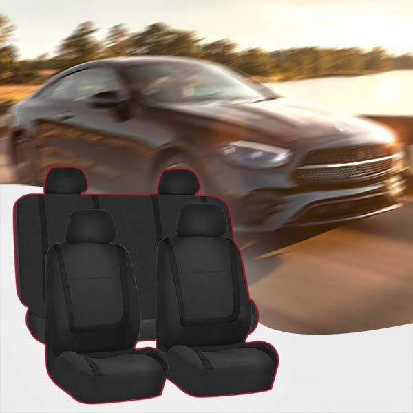 Durable 9-piece universal car seat covers. Long-lasting polyester for superior seat protection & comfort.