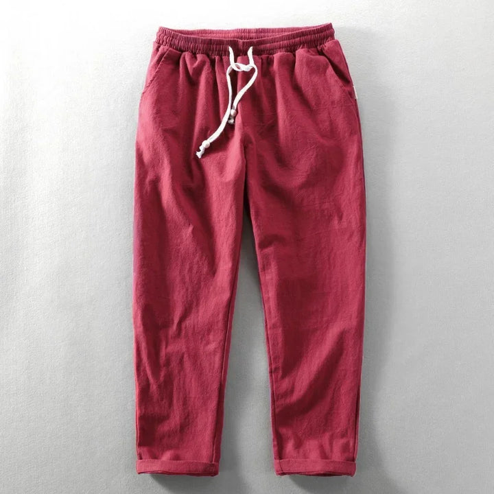 Men's Zen trousers in a minimalist style, perfect for everyday comfort and versatile wear.