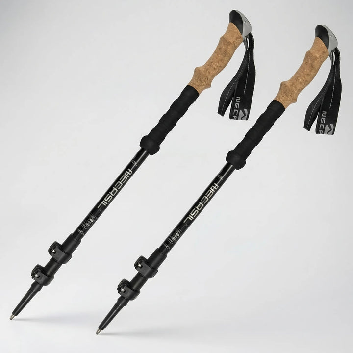 A versatile pair of adjustable hiking poles for men & women, suitable for all terrains & outdoor adventures.