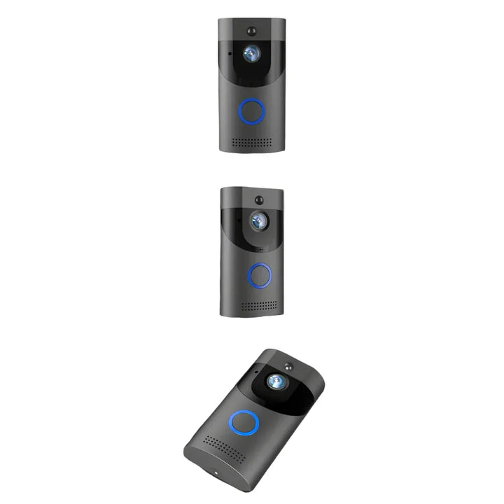 Outdoor view of A98Z 1080P video doorbell with night vision and two-way talk