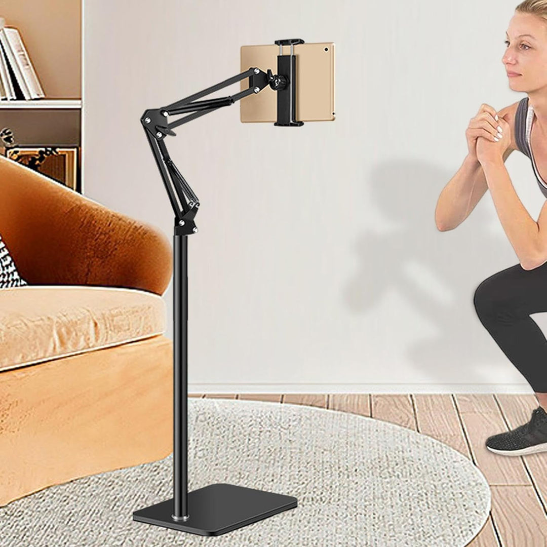 Flexible 360 degree phone and tablet stand, perfect for home office or bedroom use