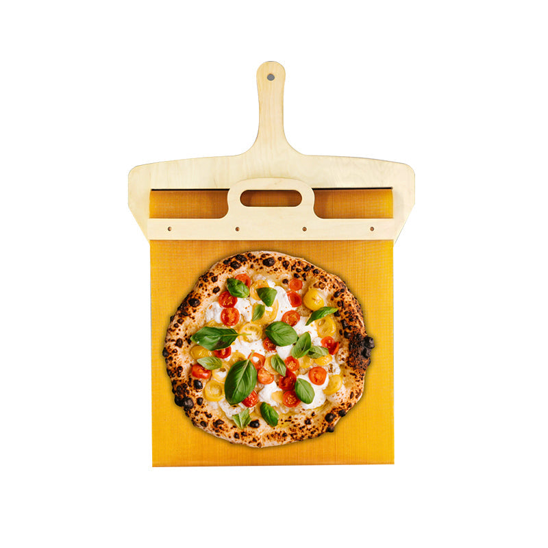 Fornello sliding pizza peel made from natural birch wood, essential home kitchen baking tool