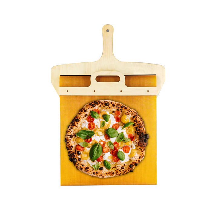 Fornello sliding pizza peel made from natural birch wood, essential home kitchen baking tool