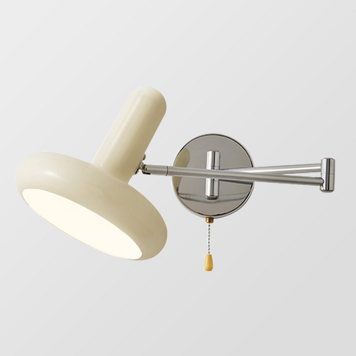 Versatile black swing arm wall light, Swinglyte, bringing Bauhaus elegance to modern home interiors