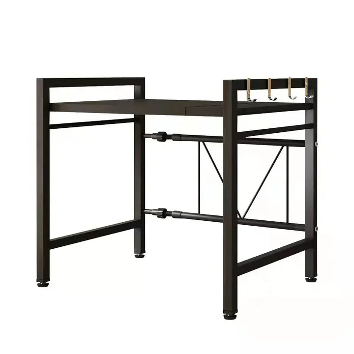 Adjustable Carbon Steel Double-Tier Kitchen Shelf