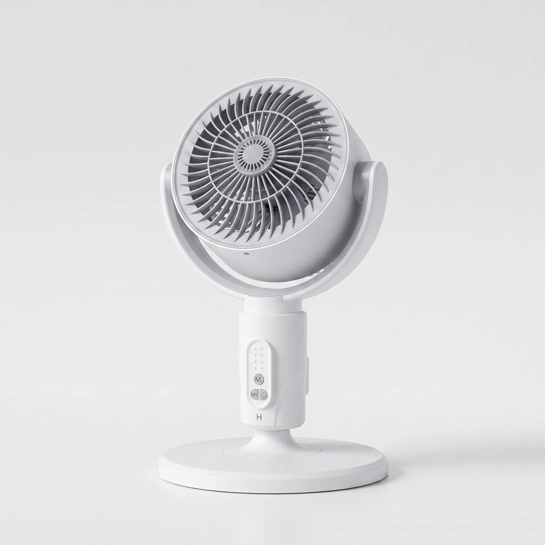Quiet adjustable pedestal fan for comfortable climate control in your home, office or desk.