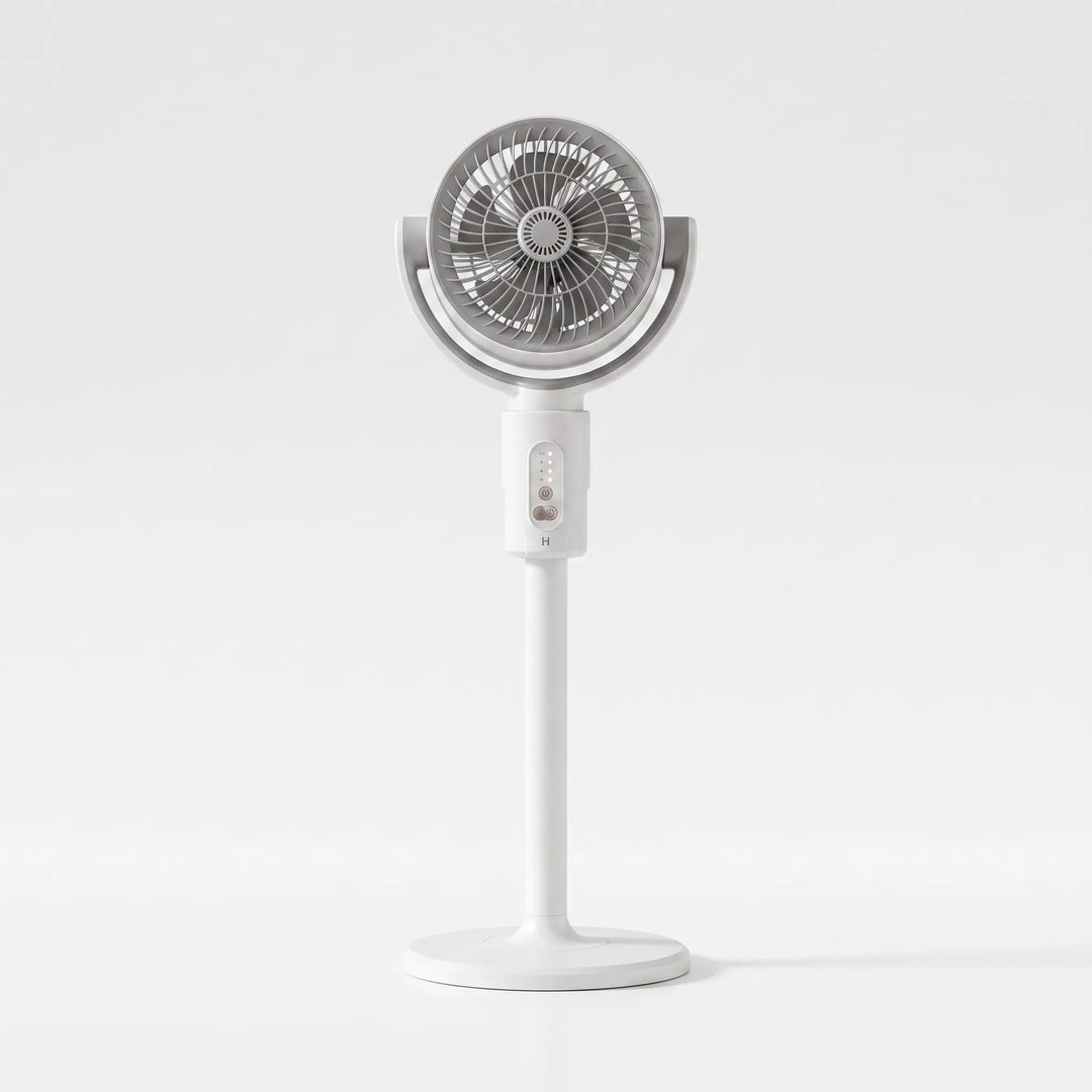 Adjustable height cooling pedestal fan, perfect for personalized air flow and comfort in any room.