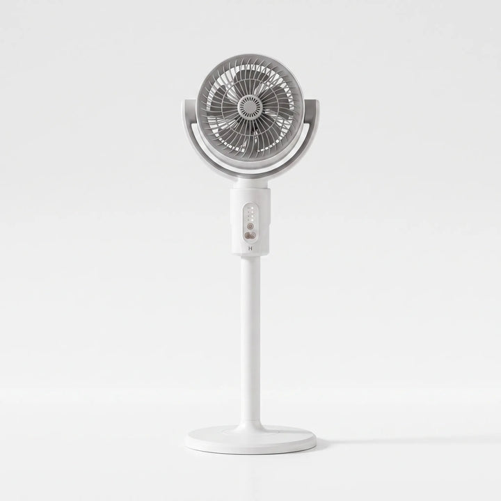 Adjustable height cooling pedestal fan, perfect for personalized air flow and comfort in any room.