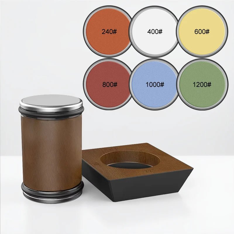 Ergonomic adjustable knife sharpener, featuring a high-quality diamond grinding wheel.