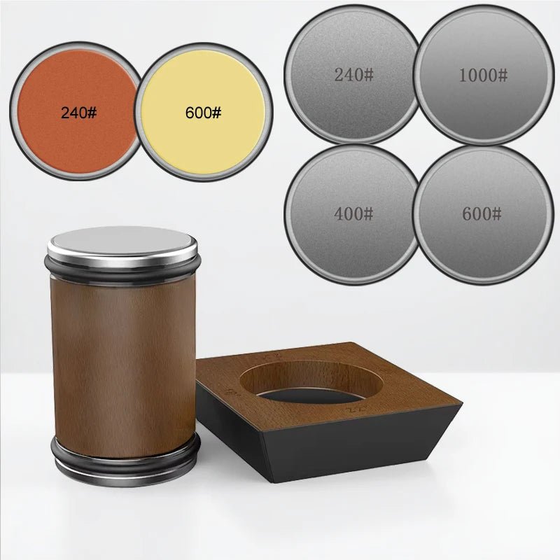 Get a professional edge on all your kitchen knives with this adjustable diamond sharpener.