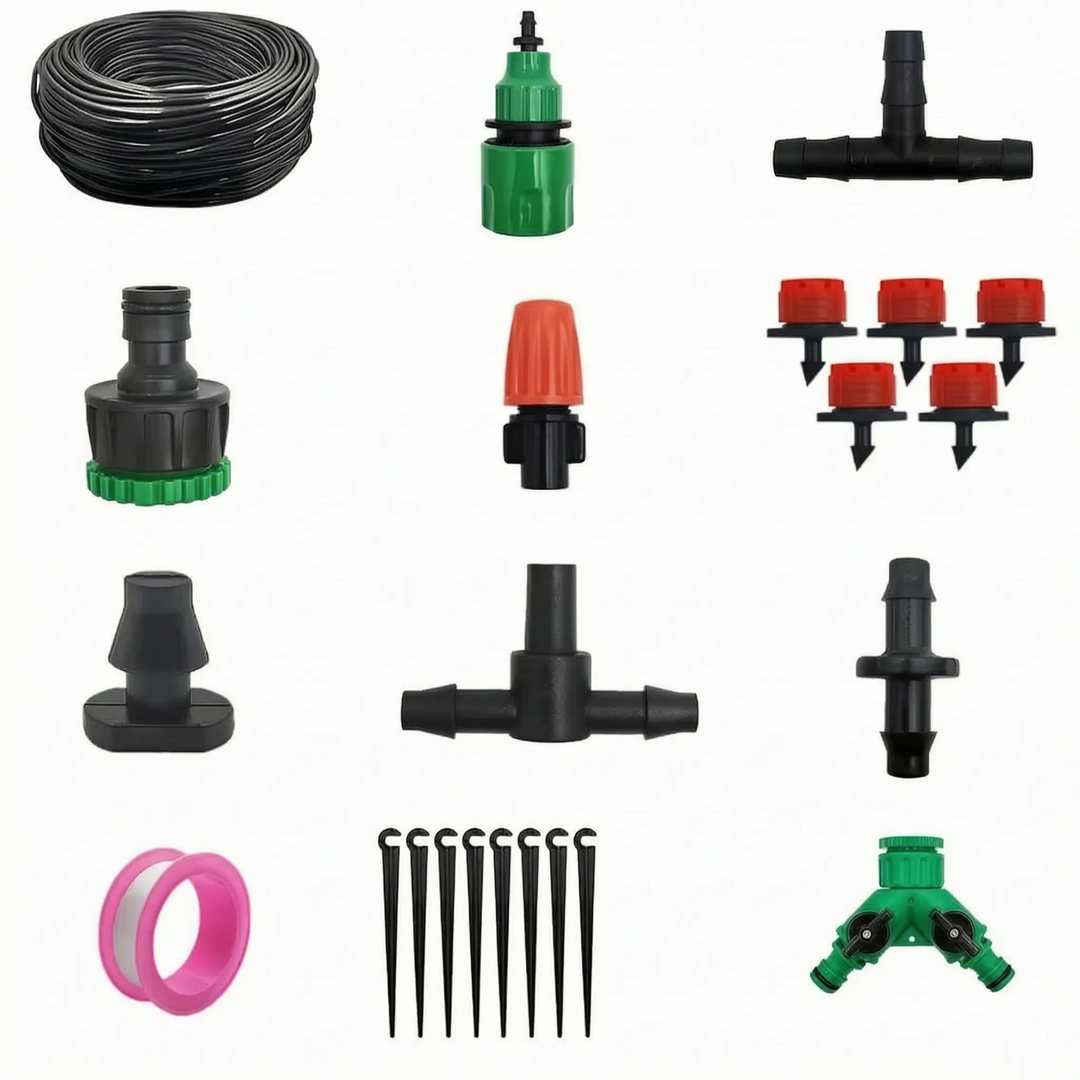 Efficient adjustable dripper providing targeted watering for healthy garden plants and optimal irrigation.