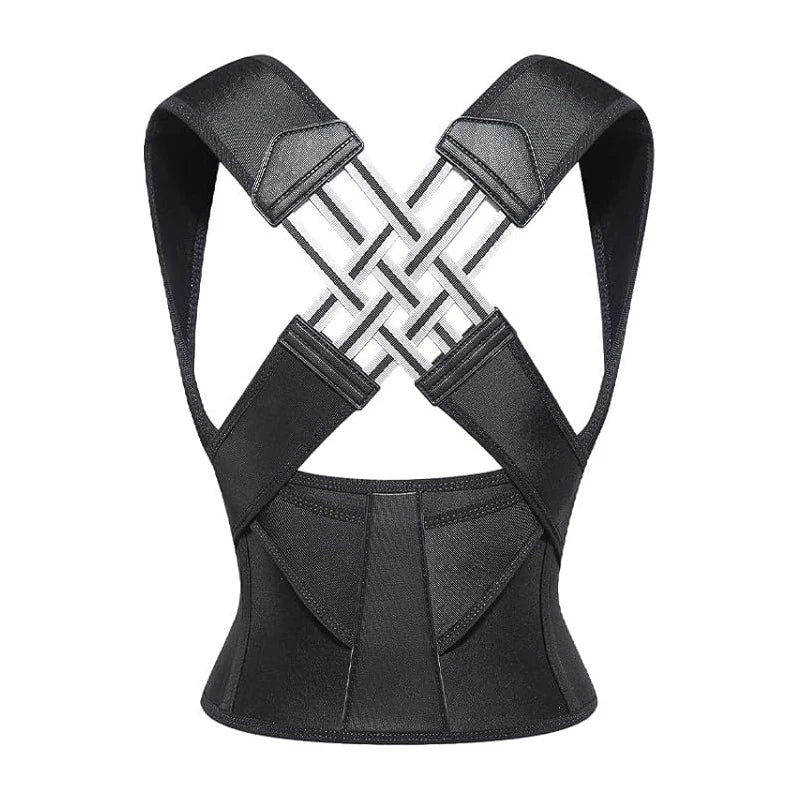 Back view of the adjustable posture corrector, highlighting the effective back support & ergonomic design.