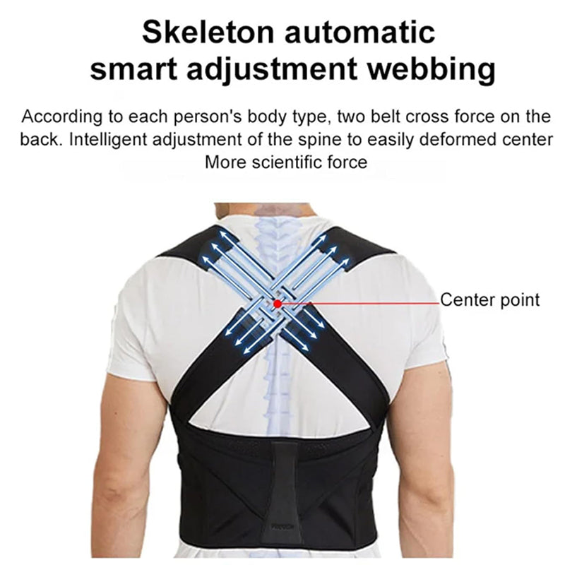 Children's adjustable posture corrector, providing back support to improve posture & reduce slouching.