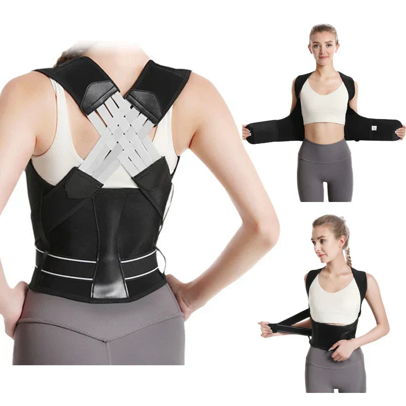 Breathable back brace for women, offering gentle yet firm posture correction
