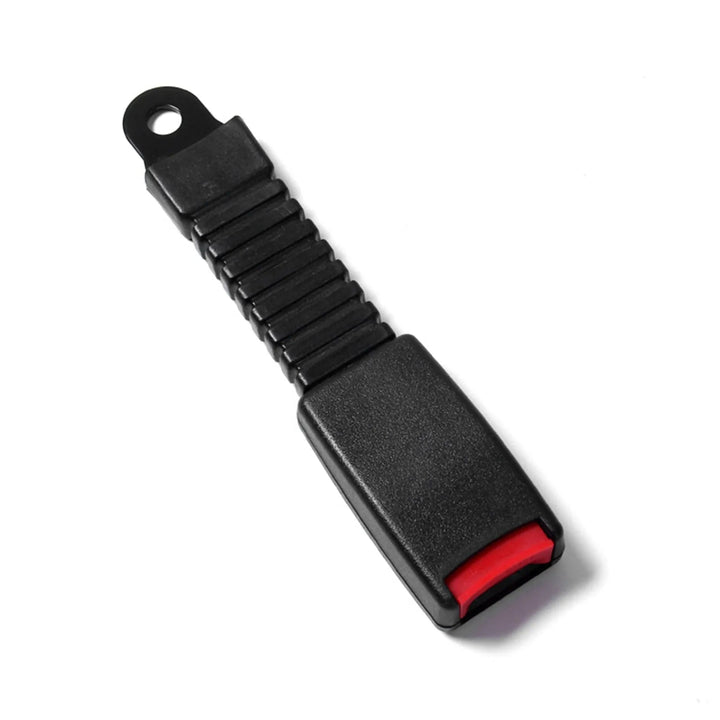 Durable adjustable seat belt extender, a universal vehicle accessory for increased car safety & travel comfort.