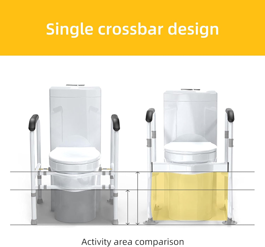 Senvara adjustable toilet safety frame, a durable mobility aid for bathroom support