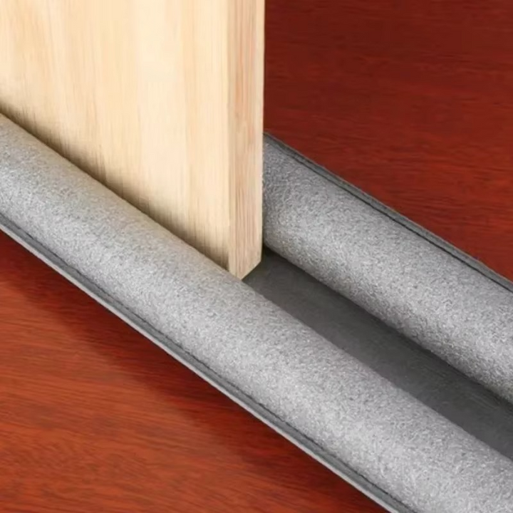Adjustable under door draft stopper for noise reduction & energy saving. Universal door bottom seal, easy install.