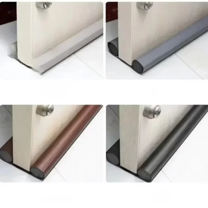 Easy-install adjustable under door seal. Universal weather stripping for blocking drafts, dust, & noise.