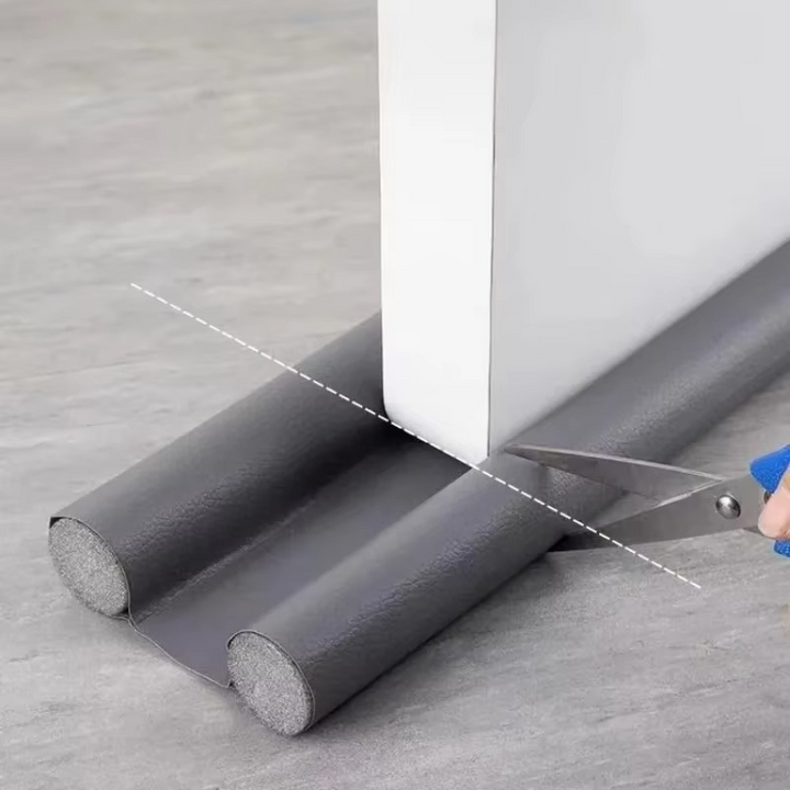 Enhance home comfort with universal adjustable door draft stopper. Blocks noise, drafts, & dust efficiently.