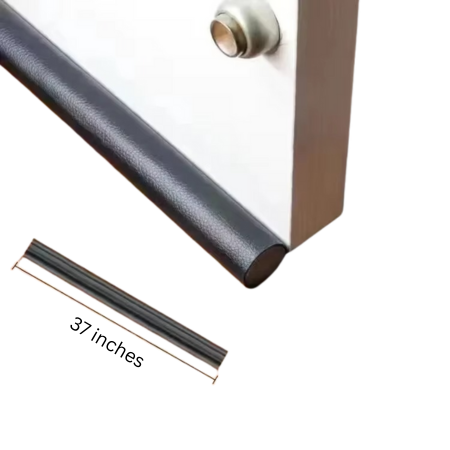 Adjustable door bottom seal. Universal draft stopper for noise reduction, dust blocking, & energy saving.