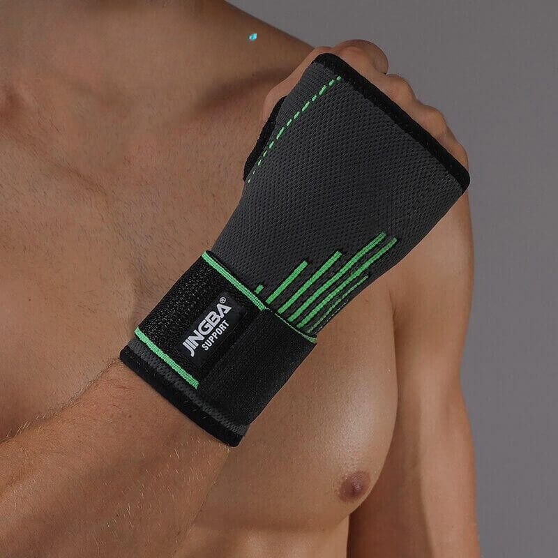 Breathable wrist brace offers carpal tunnel relief & forearm support for active lifestyles.
