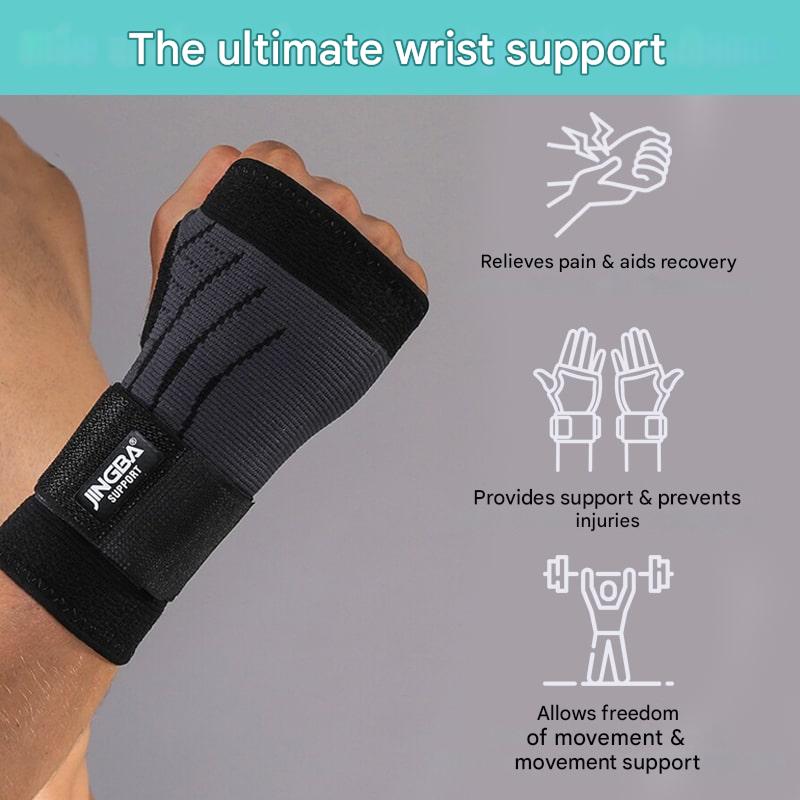 Secure wrist support for injury recovery, offering compression & pain relief for wrists, hands & forearms.