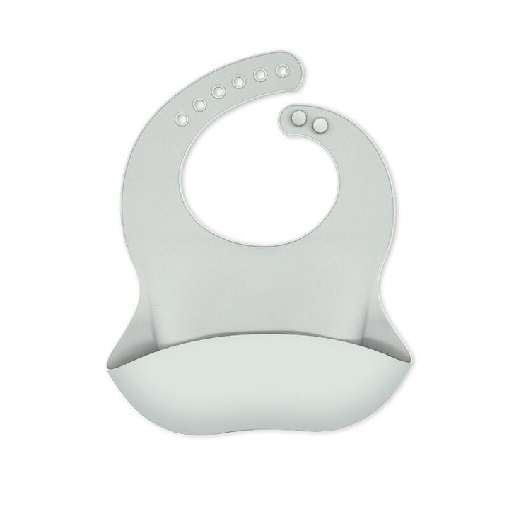 Cute lion and zebra print waterproof silicone bib for babies, adjustable and soft for comfortable mealtime.