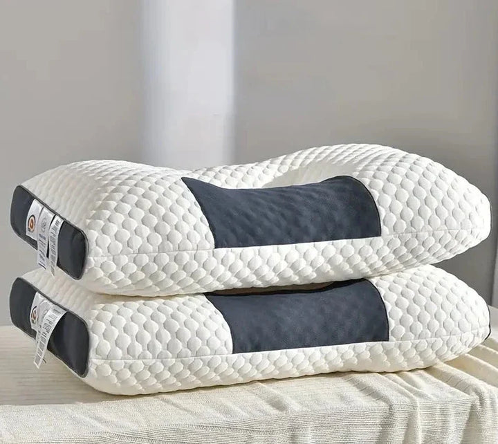 Soybean fiber cervical pillow for adults, providing ergonomic neck support and pain relief for healthy sleep.