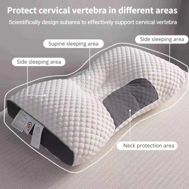 Adult orthopedic pillow for neck care, ensuring comfort, support, and pain relief throughout the night.