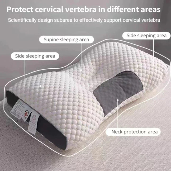 Adult orthopedic pillow for neck care, ensuring comfort, support, and pain relief throughout the night.