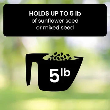 This advanced squirrel-proof feeder ensures wild birds enjoy their seeds without unwanted garden visitors.