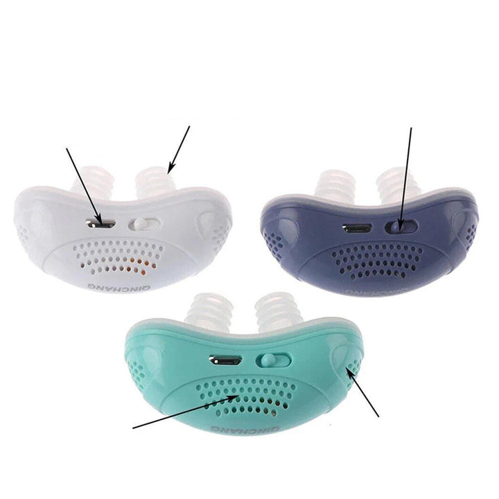 Portable anti-snoring sleep aid, AirEase Micro for quiet breathing, comfortable fit & effective snoring solution.