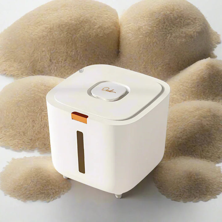 Detail of the moisture-proof and insect-resistant seal on the Rice Storage Box, ensuring food freshness