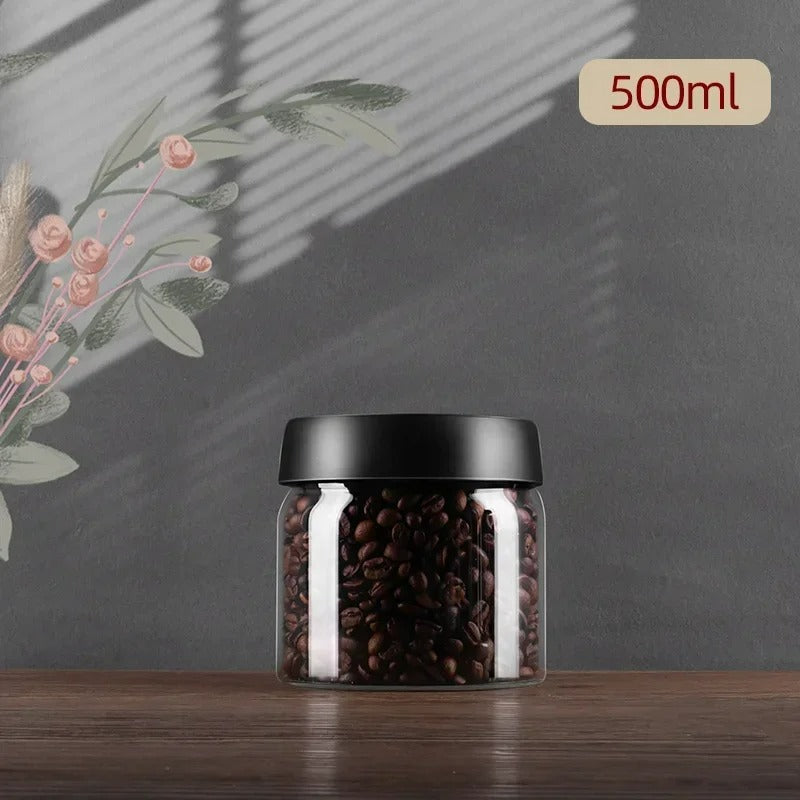 AirVault airtight vacuum coffee jar for superior freshness. Ideal for beans, ground coffee & tea.