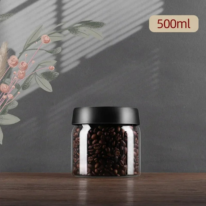 AirVault airtight vacuum coffee jar for superior freshness. Ideal for beans, ground coffee & tea.