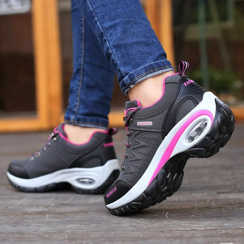 Supportive women's orthopedic sneakers with arch support, designed for all-day comfort & foot pain relief.