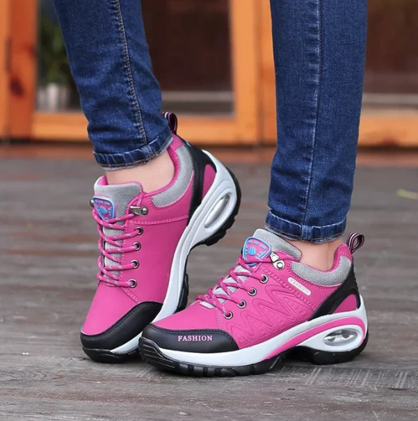 Women's supportive walking shoes. Lightweight orthopedic sneakers with arch support for ultimate comfort & relief.
