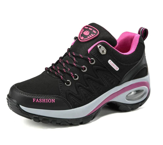 Posture-correcting women's orthopedic walking shoes. Alessa sneakers with arch support for lightweight comfort.