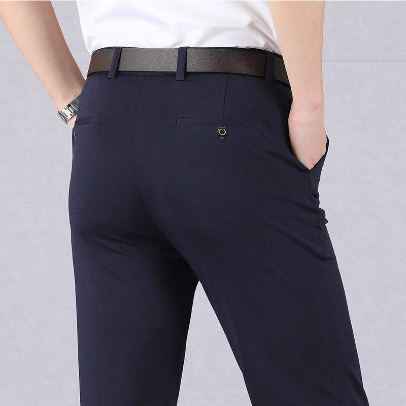 Comfortable Alex men's stretch trousers, essential menswear for all-day wear and modern men's fashion.
