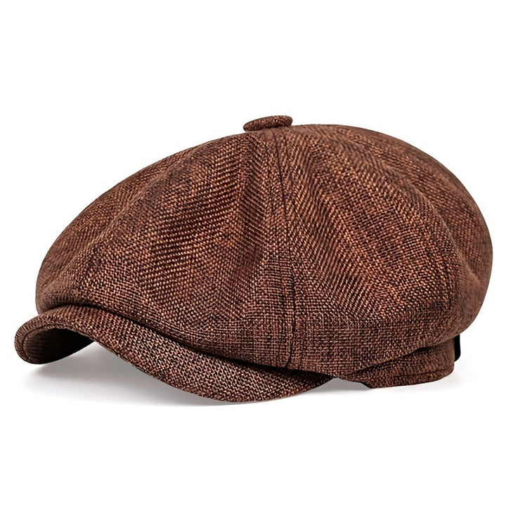 Alfie lightweight retro men's cap for spring and summer, breathable knitted design
