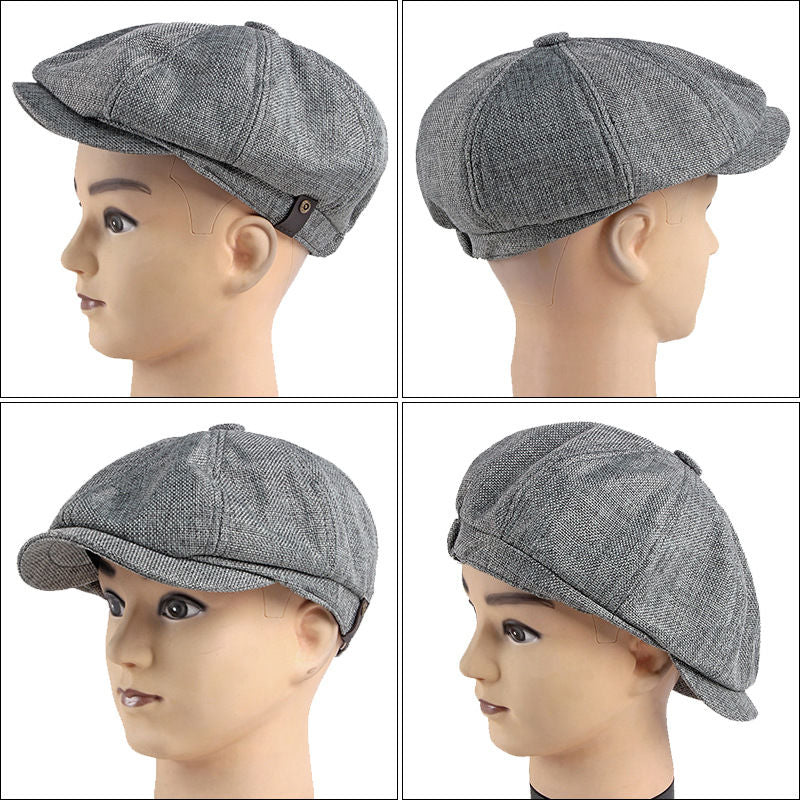 Breathable Alfie men's cap, lightweight knitted retro accessory for spring