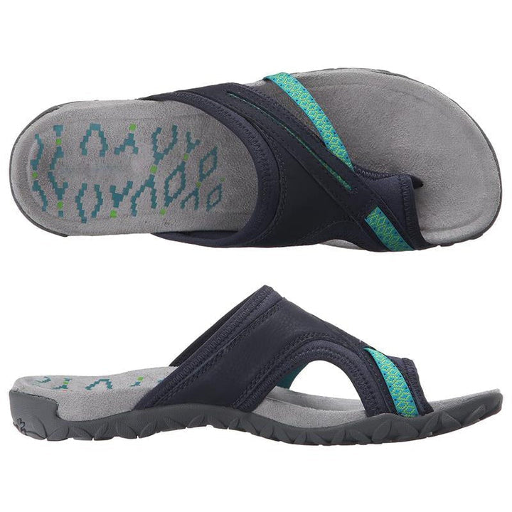 Alina 'Summer Breeze' T-strap women's sandals, non-slip and lightweight for beach days