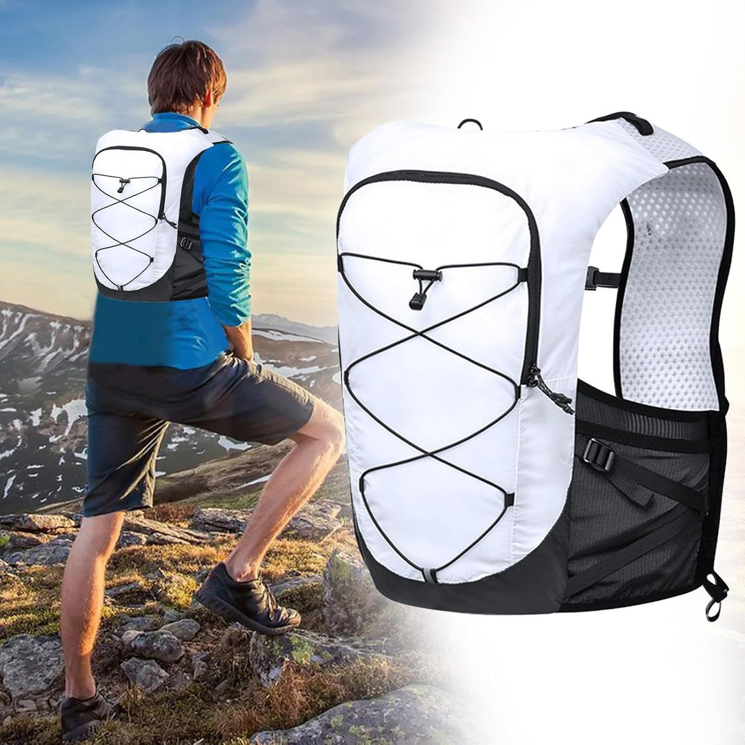Lightweight cycling backpack, Alvory hydration vest with reflective accents