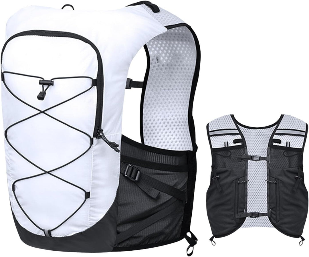 Hydration running vest, Alvory model demonstrating comfortable fit