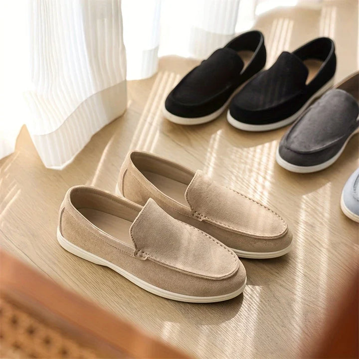 Pair of Amalfi men's slip-on loafers, ultimate comfortable & stylish casual footwear.