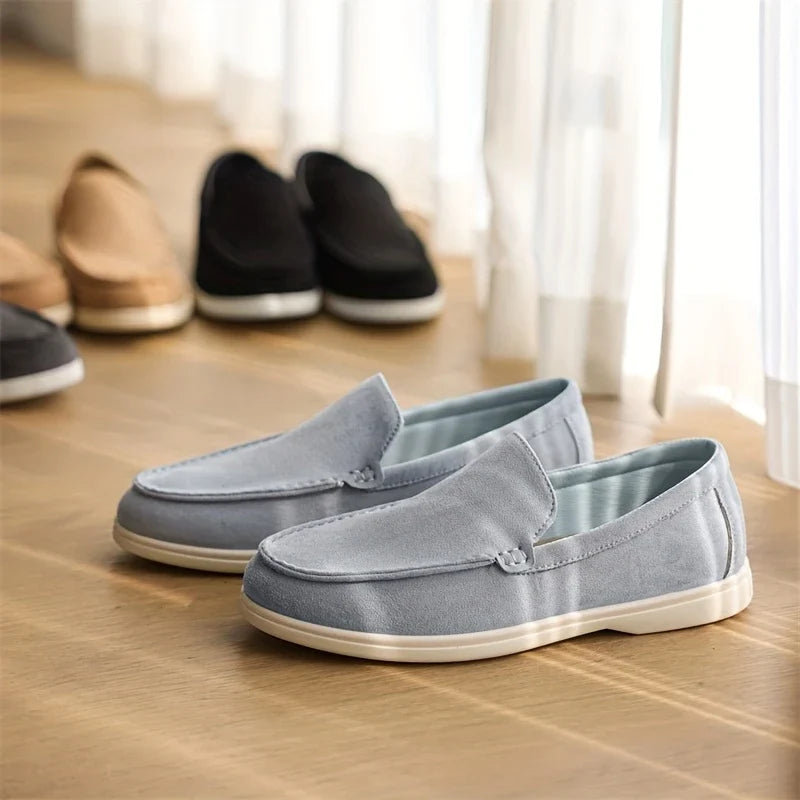 Stylish men's Amalfi slip-on loafers, perfect for dress casual outfits & everyday wear.