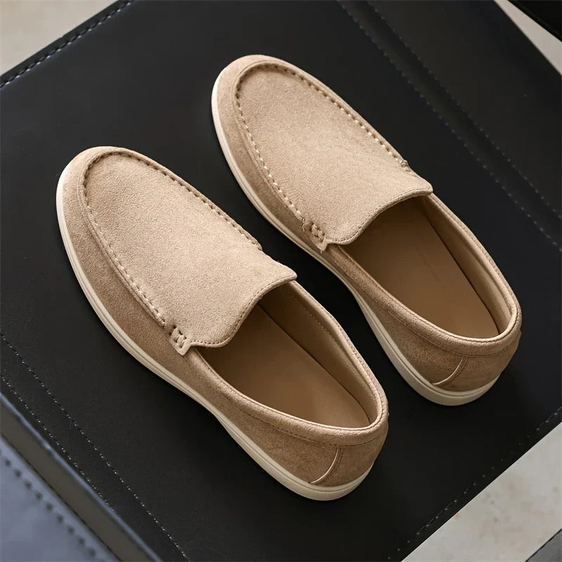 Effortless Amalfi men's loafers, comfortable slip-on shoes for versatile casual style.