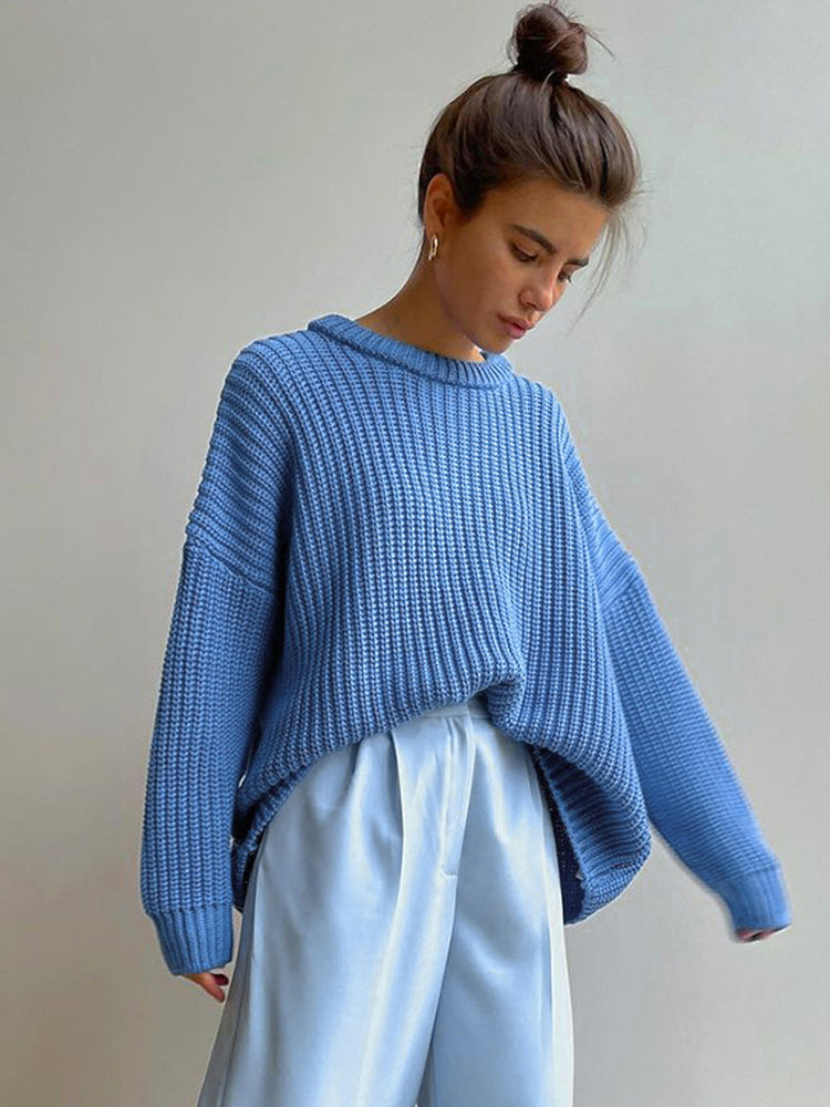 Amara women's oversized chunky knit sweater for cozy winter fashion.