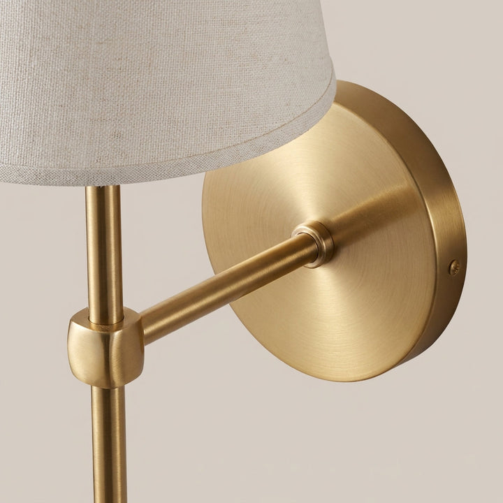 Easy-install rechargeable LED wall sconce from Ambiwell, perfect as a bedside lamp.
